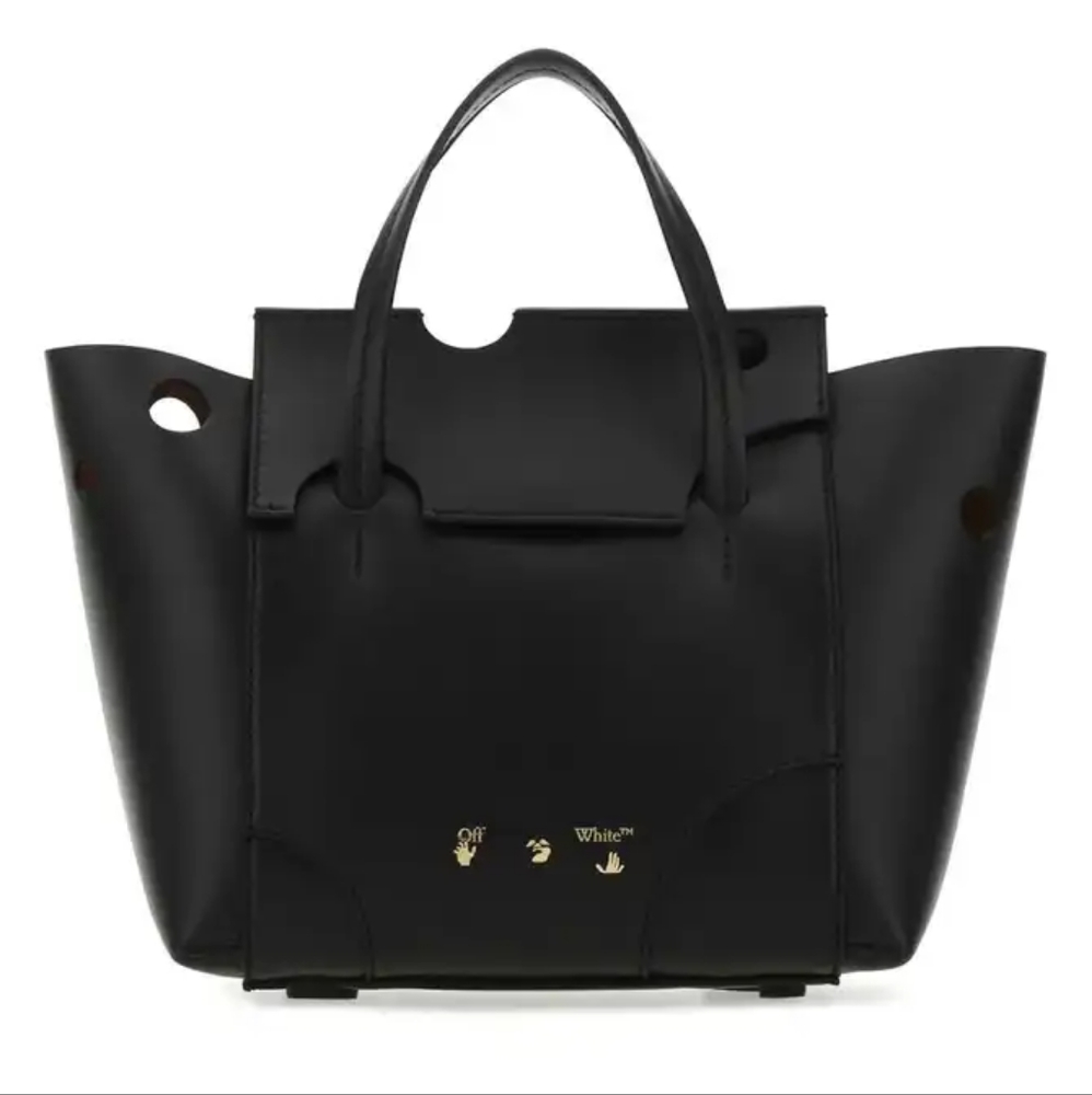 Off-White Burrow-25 Black tote bag